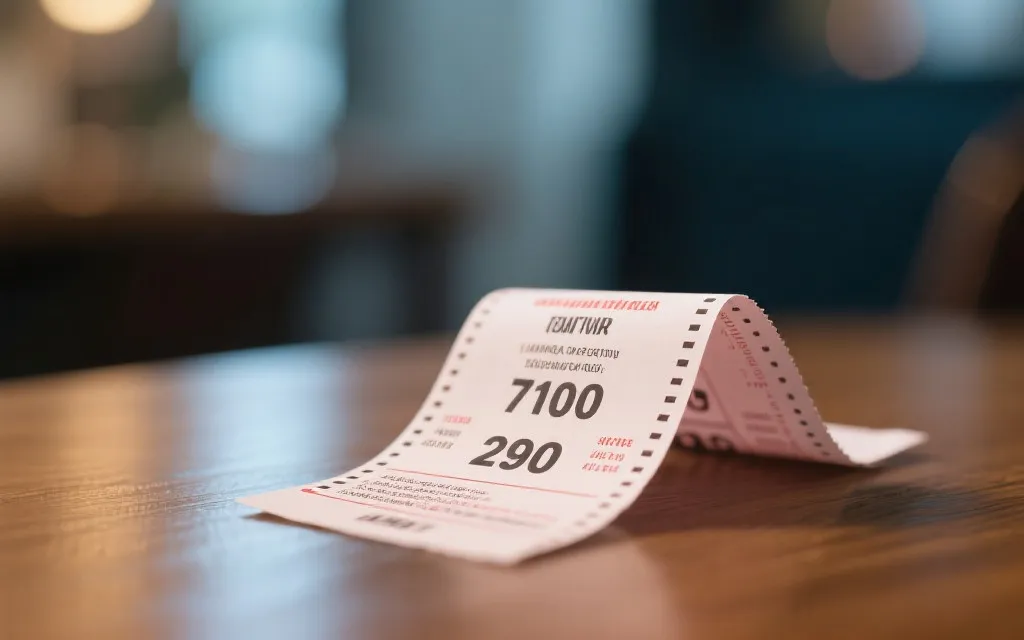 中奖彩票展示，象征幸运与希望